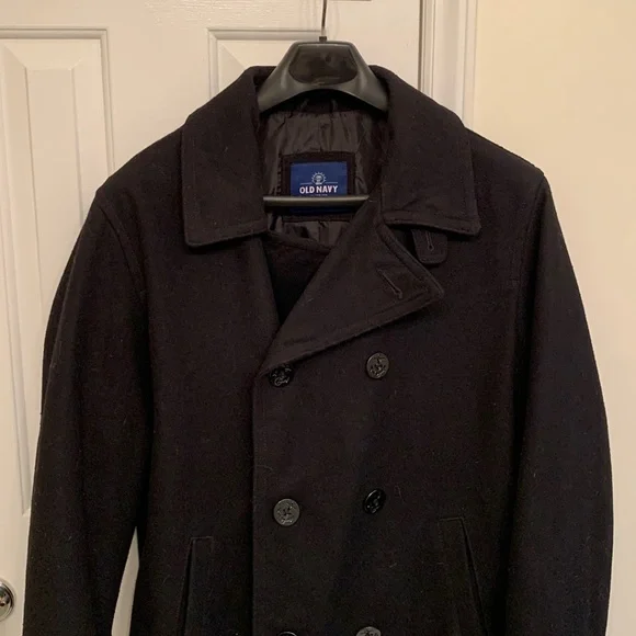 Old Navy Jackets Coats Old Navy Peacoat Mens Xl Black Poshmark
